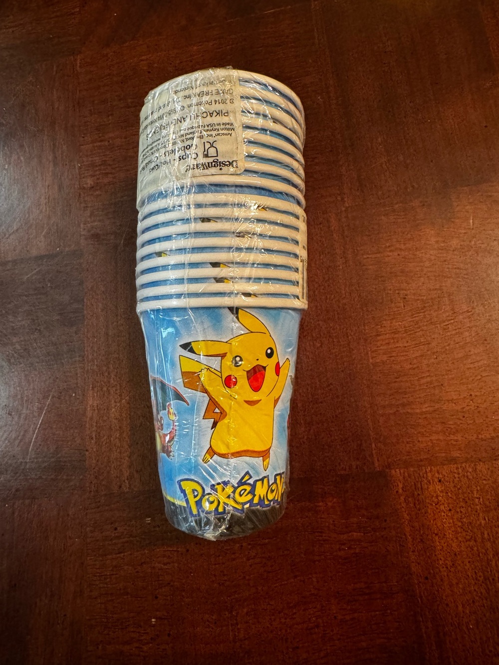 Pokemon Birthday Day Party Cups 16 Cups New Sealed Party Supplies